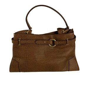 Fino LEATHER WARE Pebbled Textured Shoulder Handbag